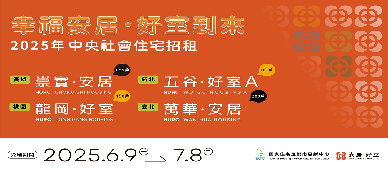 幸福安居好室到來_2025年中央社會住宅招租