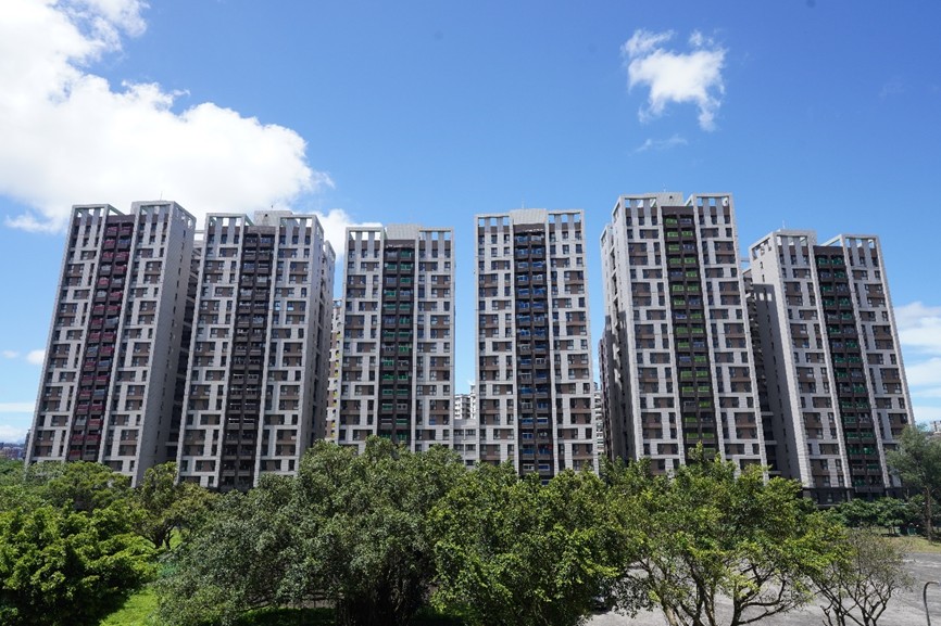 婚育戶專案社宅「林口世大運選手村社宅」建築外觀