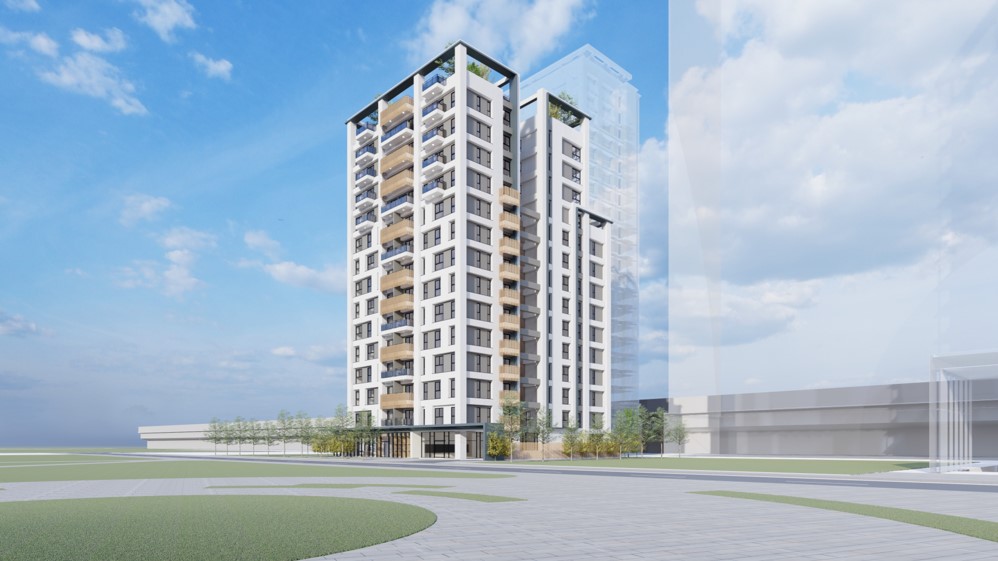 江翠段65地號社會住宅透視圖